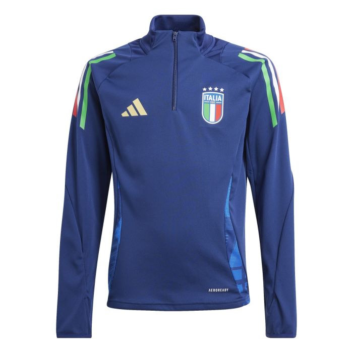 ADIDAS Felpa 1/2 zip italia figc training junior