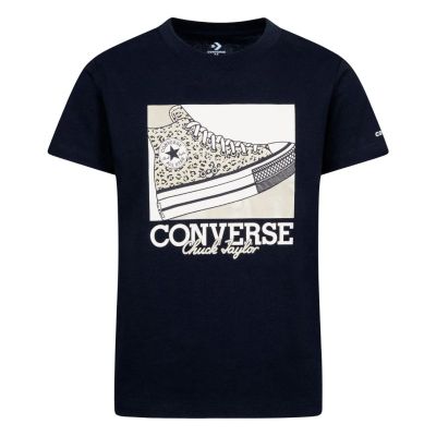 converse T-shirt floral leopard girl