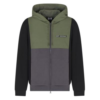 EA7 Felpa train athletic colour block