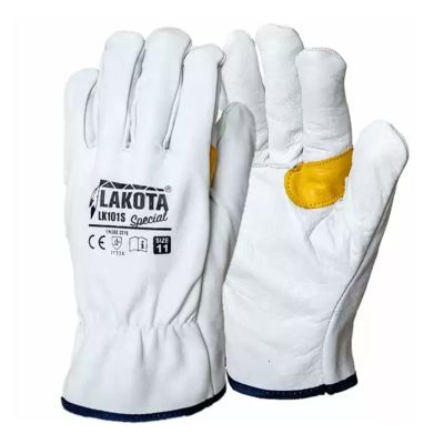 Laurus Guanto pelle fiore con rinforzo