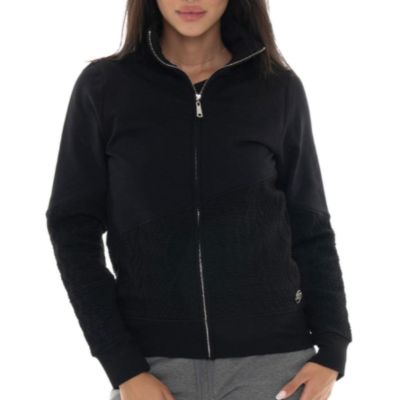 Leone Felpa high collar braid